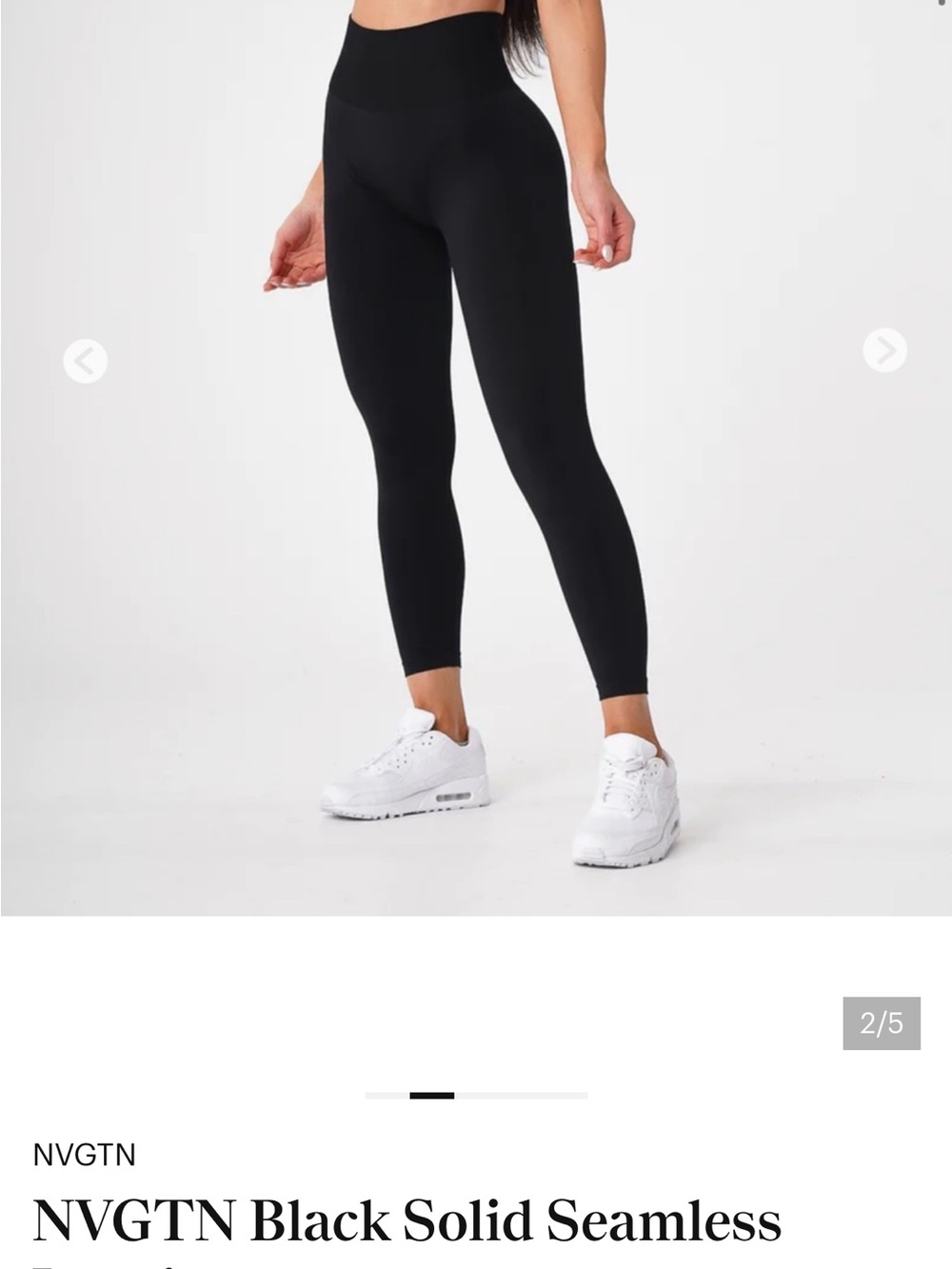 NVGTN womens Black Seamless High-Waist Leggings